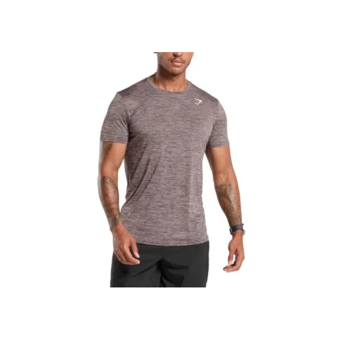 GYMSHARK Розовый Фиолетовый Красный/Черный Marlstone Мужская T-рубашка