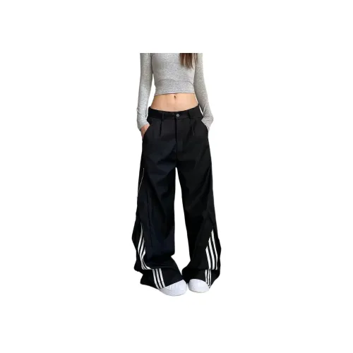 OMOIDAS Черные Женские Повседневные Брюки