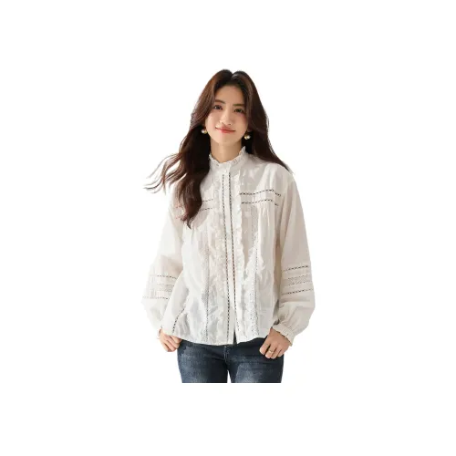 DKRVT Белый Упаковка Женские Рубашки