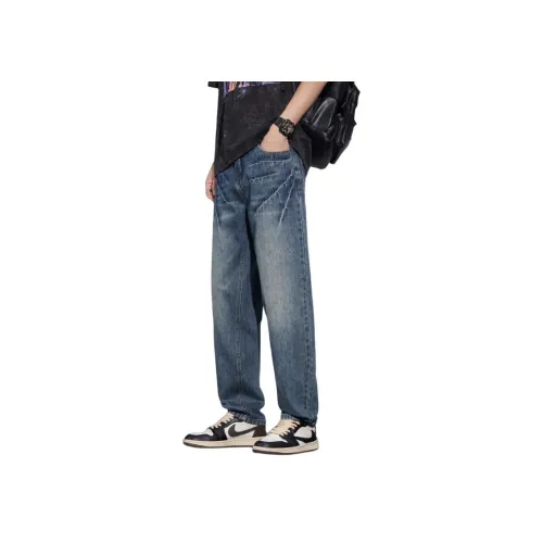 YASHENQISHI 18TN8067 Синий Мужские Джинсы