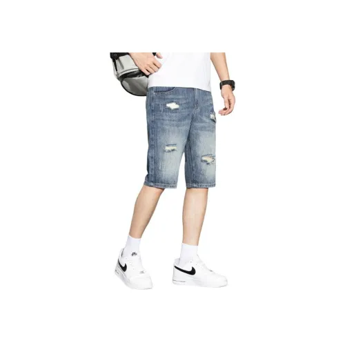 YUQIAN Мужские джинсовые шорты