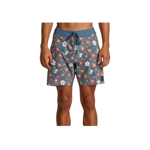 RVCA Blue Men's Casual Shorts RVCA Синий Мужские Повседневные Шорты