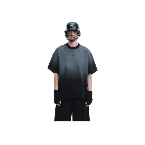 BANDITK GANGN T Рубашка Унисекс Мытый Серый