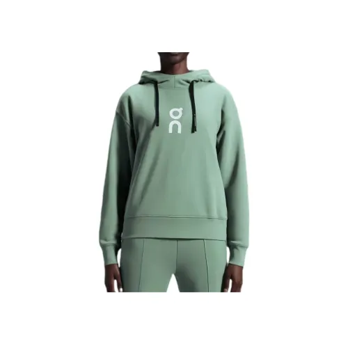 On Club Hoodie Свитшот Женские Fern Green