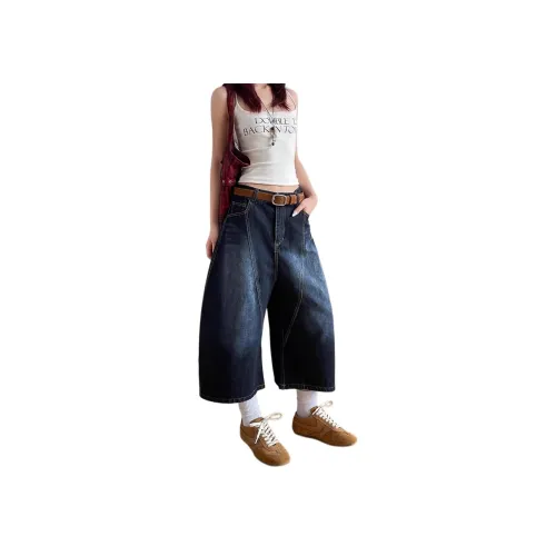 AN Темно-синие женские джинсовые шорты