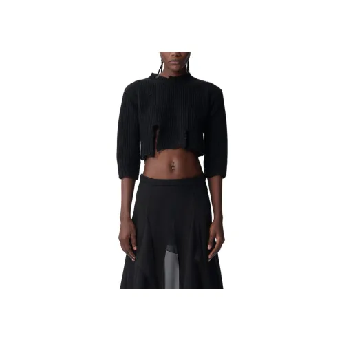 Ann Demeulemeester Черные Женские Свитеры