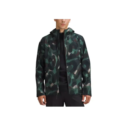 lululemon Glyde Городской для Hike Водонепроницаемый Куртка Мужской Волна Циановый