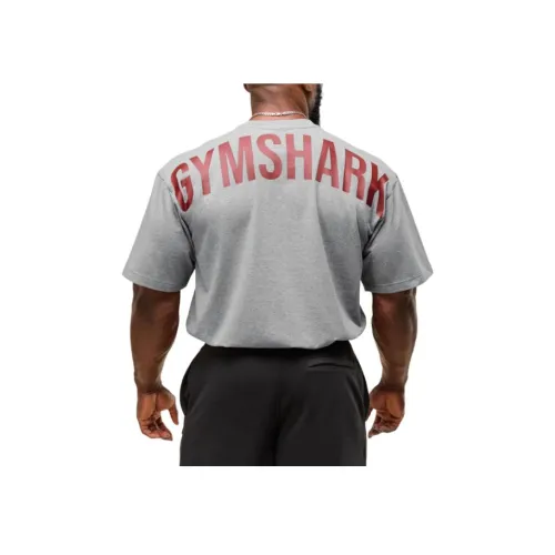 GYMSHARK Углерод Серый Ядерный Смесь/Коллекция Красный Мужская T-Рубашка