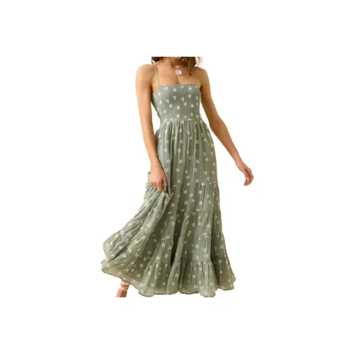 ALTAR'D STATE BaylorEmbroideredMaxiDress Slip Платье Женское