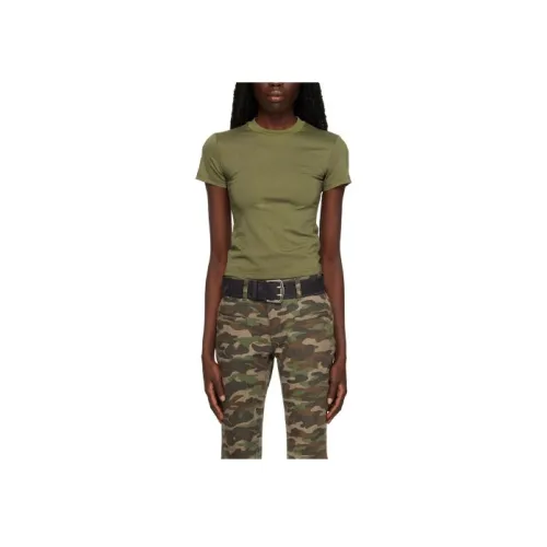 Fax Copy Express Армейский зеленый Женские Короткие топы