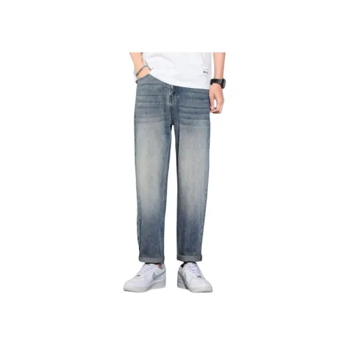 BAOMIKA Турецкий синий Унисекс Джинсы