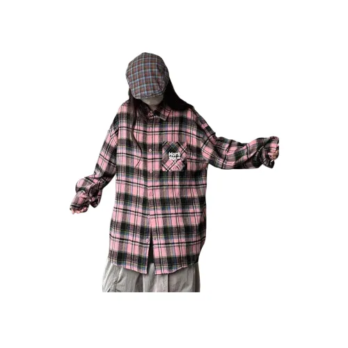 REXSHION Розовые Унисекс Рубашки