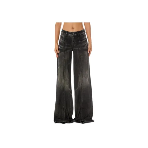 DIESEL Женские джинсы черного цвета