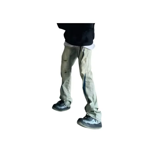 YGHOME OFFICIAL Желтые Грязные Унисекс Джинсы