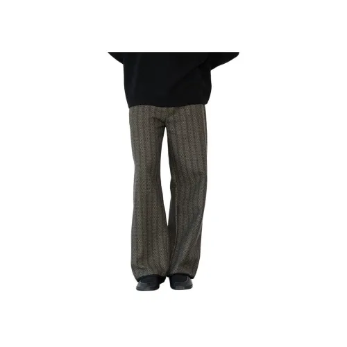 Dupu Contracted Костюм Брюки Мужской Кофейный Зеленый