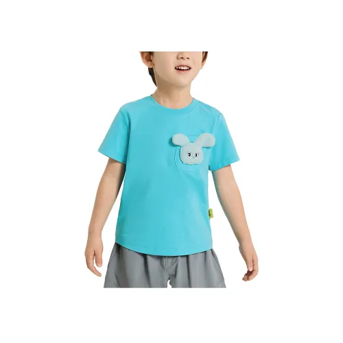 Woobaby T-рубашка SS25 BEBI Кролик Синий Дети Возраст 3-7 лет