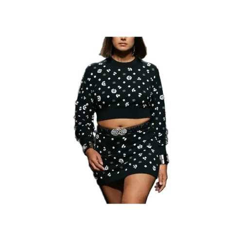 CHANEL Черные Женские Короткие Топы