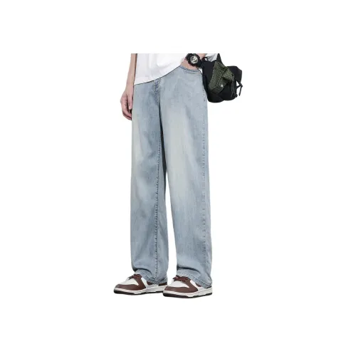 BALENO Светло-синие мужские джинсы