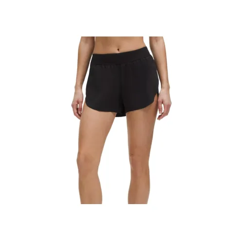 lululemon Fast and Free Спортивные шорты 3' Женские Черный