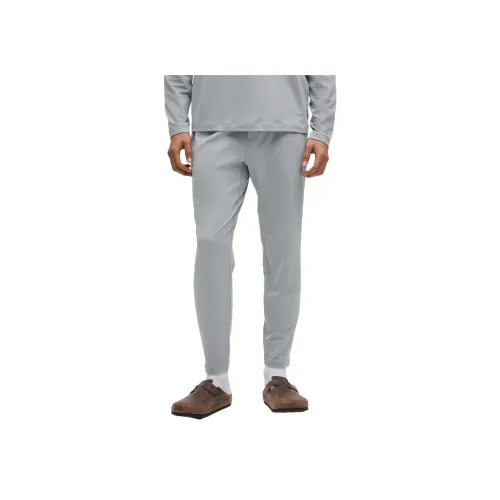 lululemon Soft Jersey Вязаные Тренировочные Брюки Мужские Носорог Серый