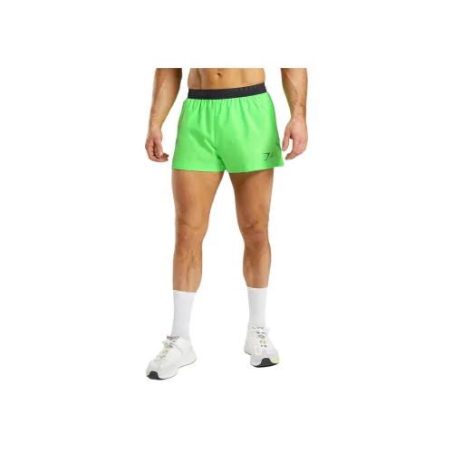 GYMSHARK RUN Спортивные шорты 3' Повседневные шорты Мужские Флуоресцентный лайм