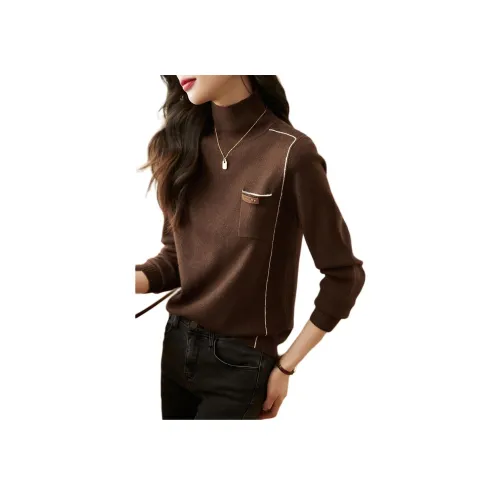 Mo Han Yi Mei Трикотаж Женский Кофейный