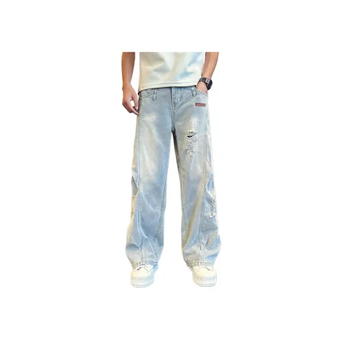 POSIYING Blue Unisex Jeans POSIYING Синий Унисекс Джинсы