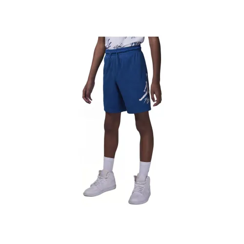 Jordan Essentials Big Детский Dri Fit Baseline Шорты Подростки Индустриальный синий