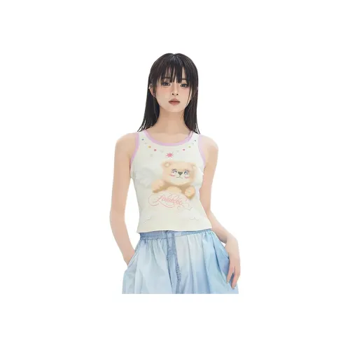 LALABOBO Экрю Женские Майки