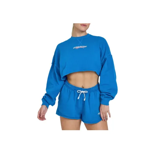 ONER ACTIVE Raw Lounge Crop Толстовка с Graphic Толстовка Женская Синяя