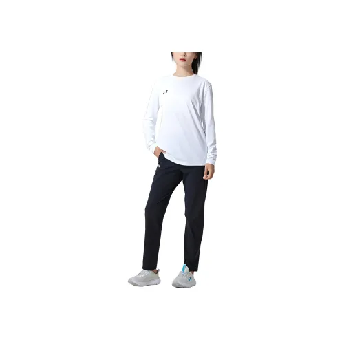 Under Armour Sports Life Collection Набор одежды Белая длинная рубашка с рукавами + черные брюки Женские повседневные костюмы