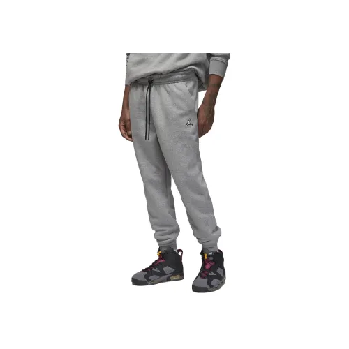 Джордан Вязаные Тренировочные Штаны Мужские Серые