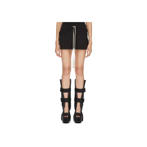 RICK OWENS Черные Женские Повседневные Шорты