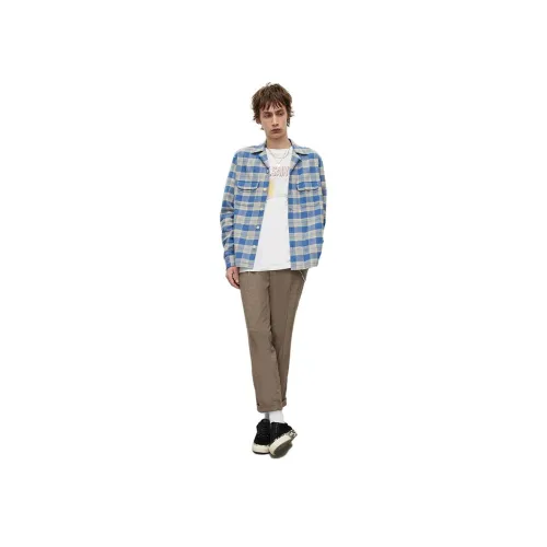 ALLSAINTS Мужские Синие Рубашки