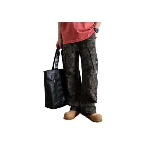 KUXIANSEN Повседневные брюки Унисекс Армейский зеленый