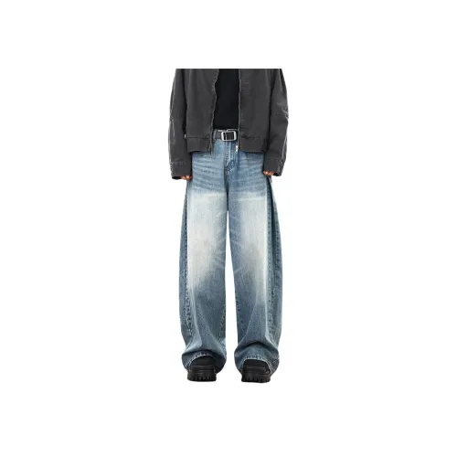 UNDERTIDES Blue Unisex Jeans UNDERTIDES Синий Унисекс Джинсы