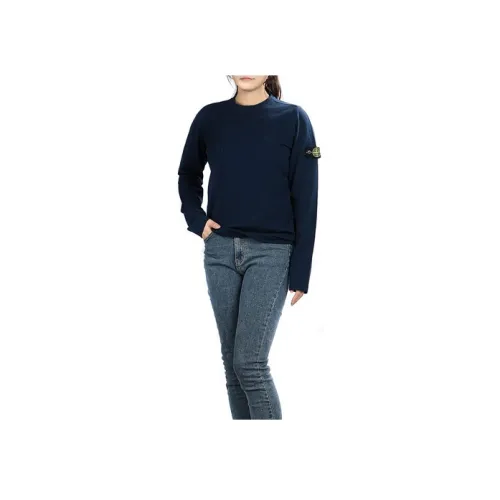 STONE ISLAND Темно-синий Kids Свитшоты