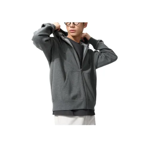 UNIQLO Серый Унисекс Свитшоты