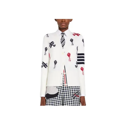 THOM BROWNE Белые Женские Свитеры