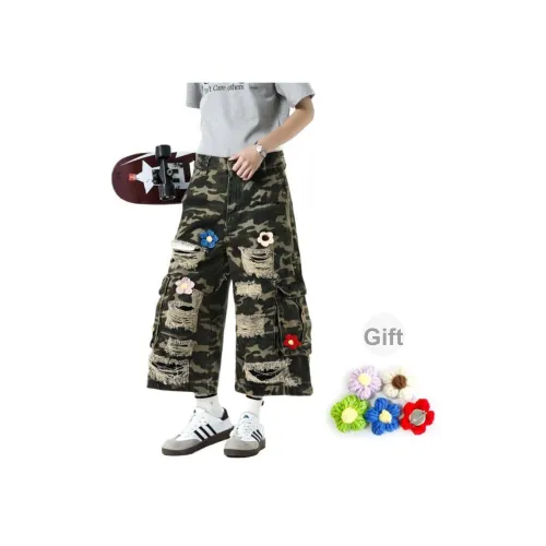 MUSCLETECH Камуфляж Унисекс Джинсовые шорты