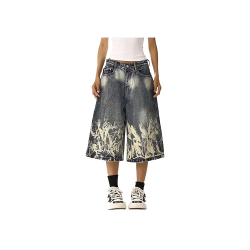 NHZN Синие Женские Джинсовые Шорты