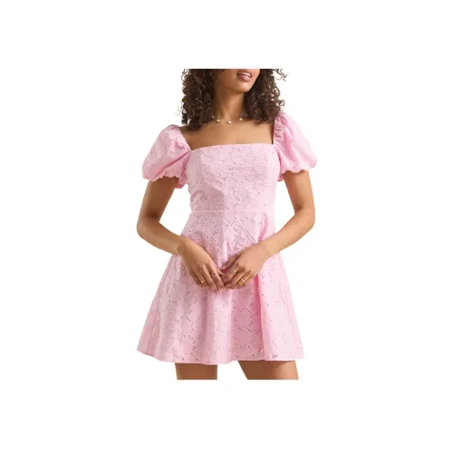 ALTAR'D STATE Josie Люверс Мини Платье Короткий Рукав Платье Женское