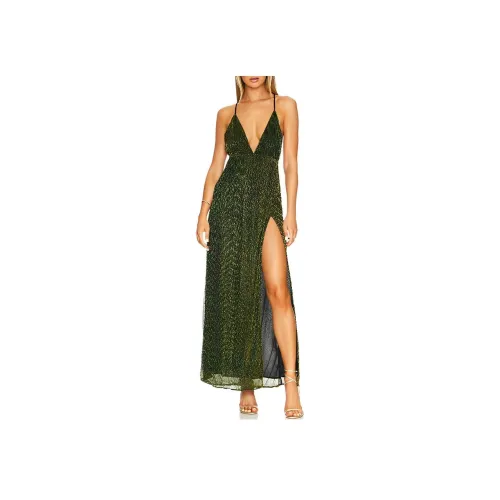 SUPERDOWN Hailee Высокий разрез Макси Платье Slip Платье Женское