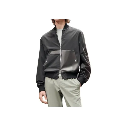 HERMES Морской синий Мужские куртки