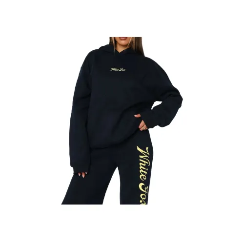 WHITE FOX Graphic Oversized Толстовка Свитшот Женские