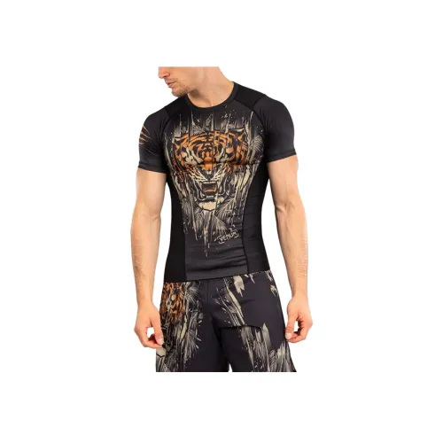 VENUM T-рубашка мужская черная флуоресцентный оранжевый