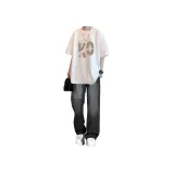 [KO Белый+Серый Джинсы] Двухкомпонентный комплект