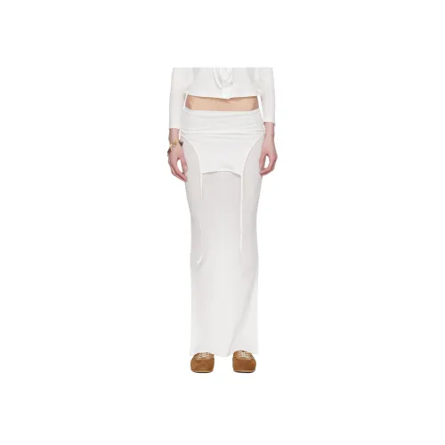 ECKHAUS LATTA Белый Женские Повседневные Длинные Юбки