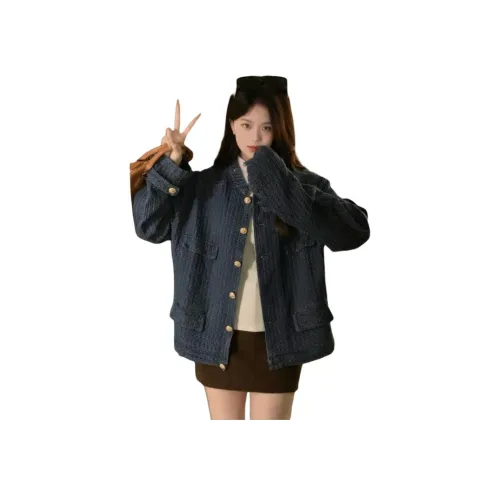 MORii Blue Women's Jackets MORii Синий Женские Куртки