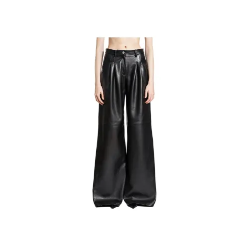 MAGDA BUTRYM Кожаные штаны женские черные